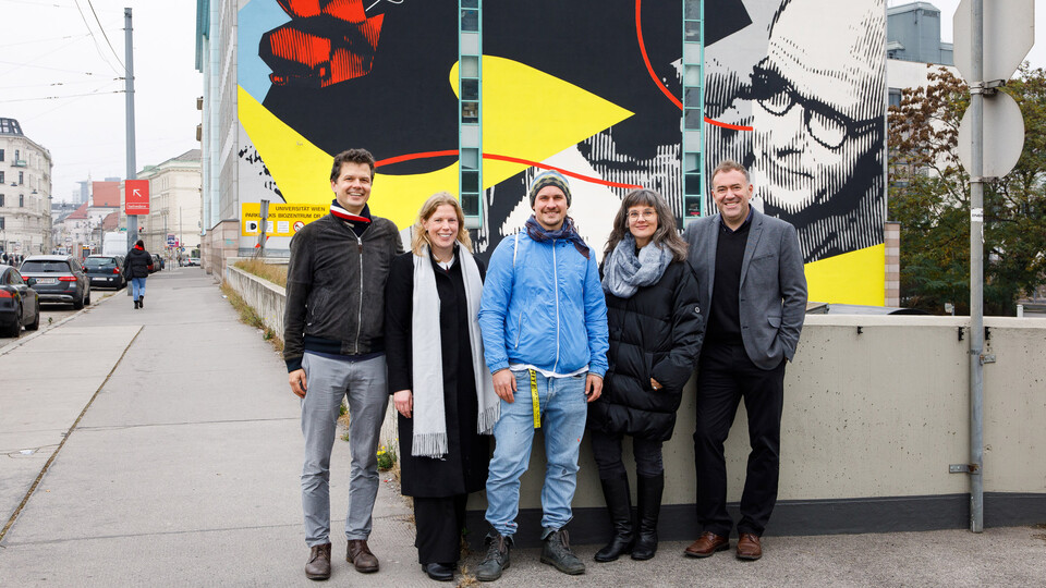 Photo Thomas Juffmann, Jacqui Hayes, Sebastian Schager, Käthe Schönle, Alwin Köhler (from left to right) (c) Max Kropitz